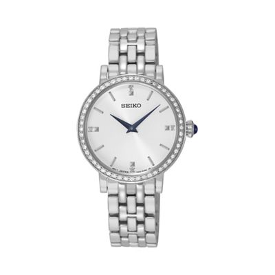 Ladies Silver quartz bracelet watch sfq811p1